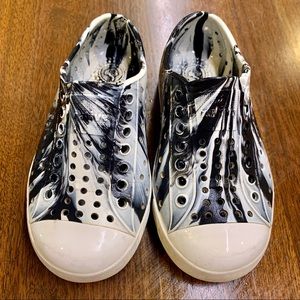 Black and White Toddler Native Shoes- Jefferson